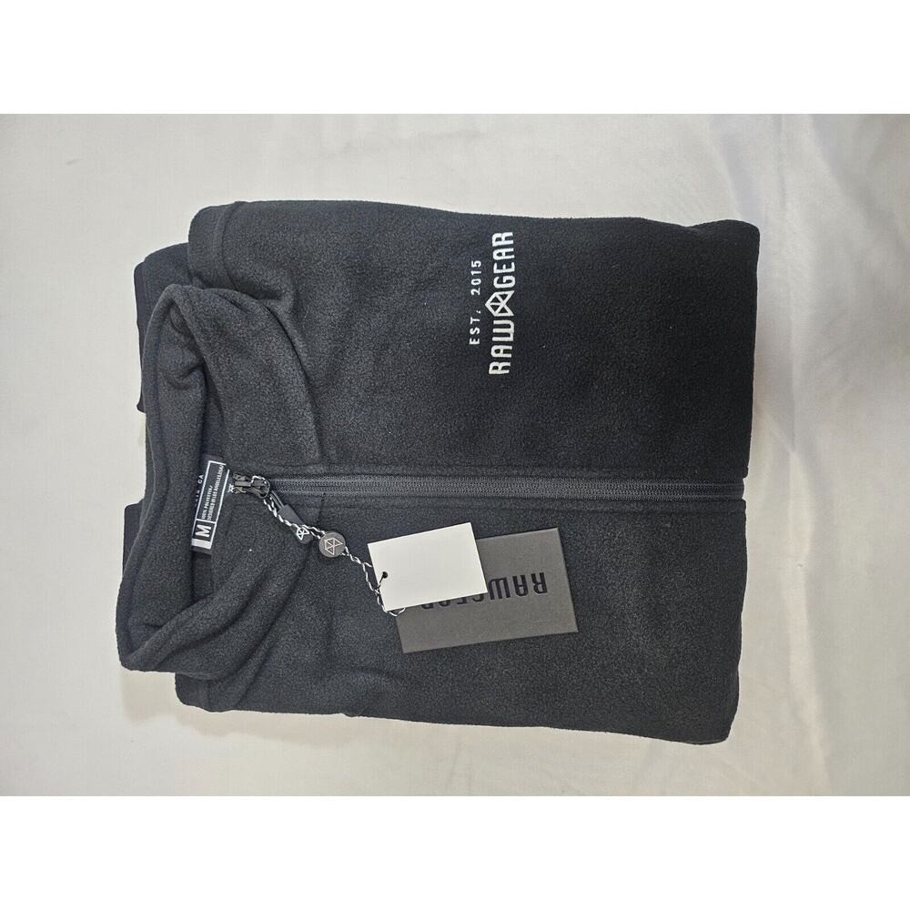 Raw Gear Men's Zip Up Sweater - Black